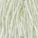 TWISTED BEAD DROPPERS 7MM WHITE OPAL