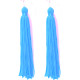 FRINGE EARRINGS TACTEL BLUE PARADISE