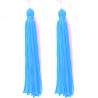 FRINGE EARRINGS TACTEL BLUE PARADISE