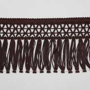 FRINGE KNOTED MOCHA/PIECE 0,8M