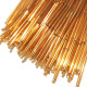 STRAIGHT BEAD DROPPERS 25MM GOLD